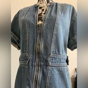 Denim dress. Free People. Size Large